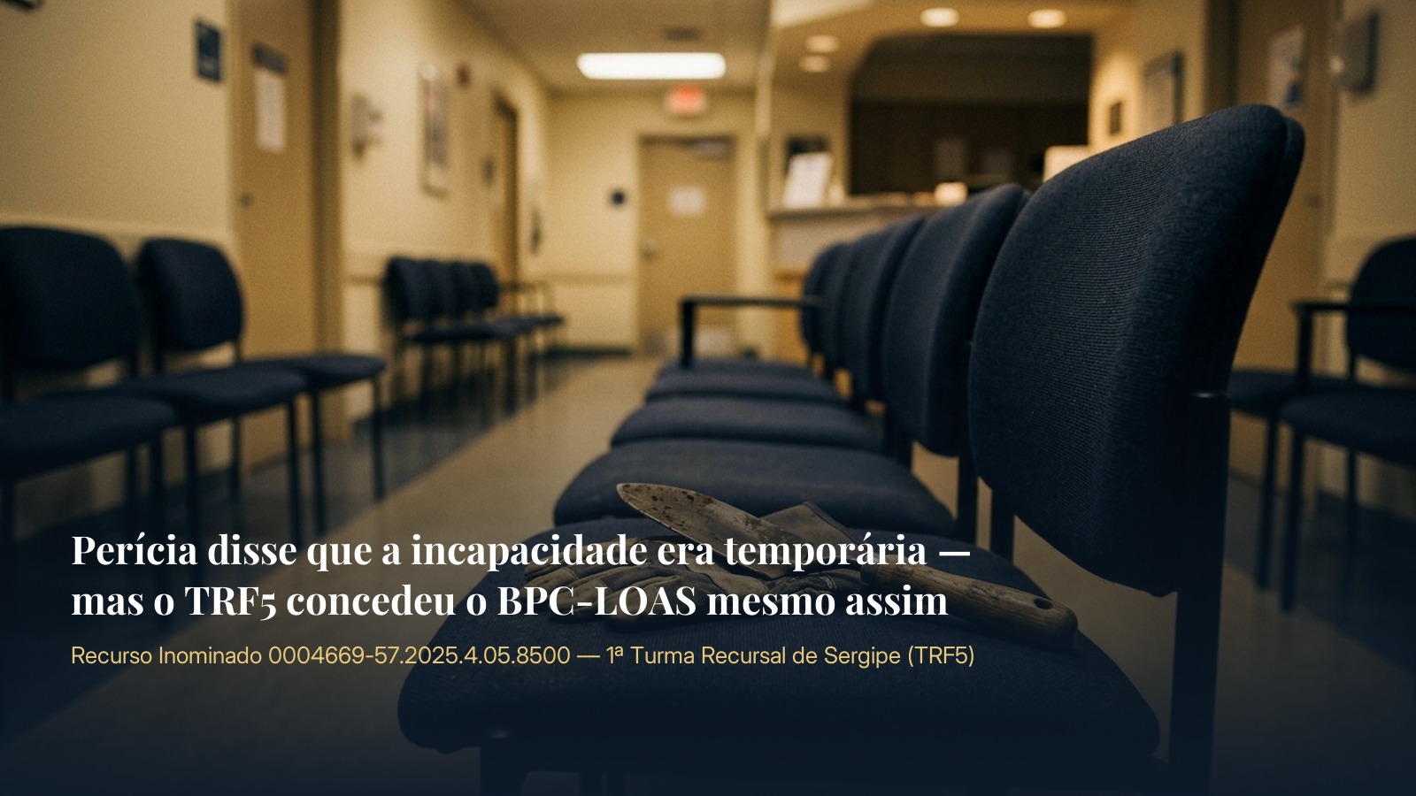 Perícia disse que a incapacidade era temporária — mas o TRF5 concedeu o BPC-LOAS mesmo assim