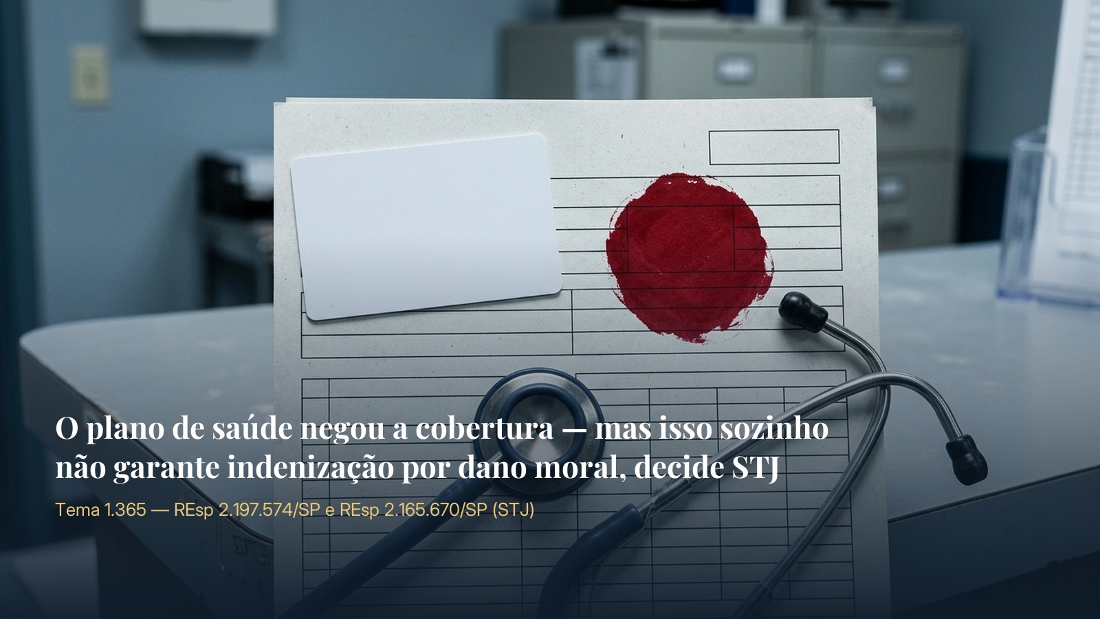 O plano de saúde negou a cobertura — mas isso sozinho não garante indenização por dano moral, decide STJ
